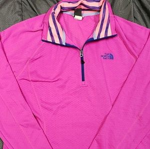 Womens Magenta Pink Pull Over The North Face